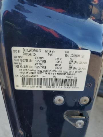 1J4GL38K56W100818 - 2006 JEEP LIBERTY RENEGADE 蓝色 照片 12