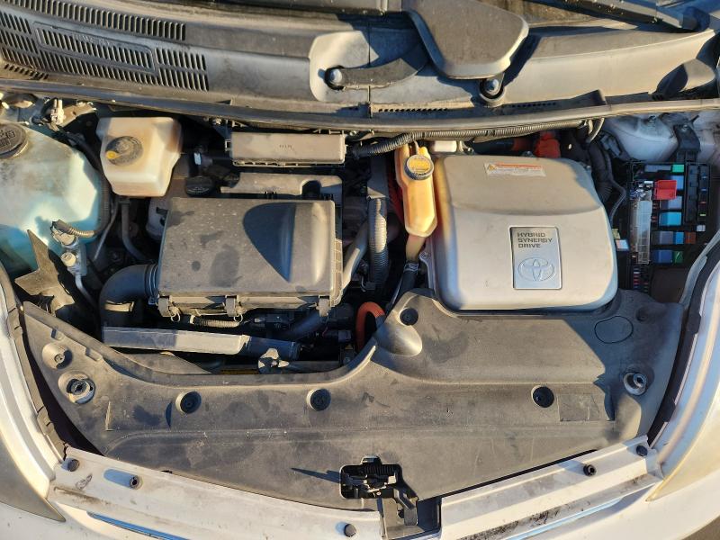 JTDKB20U597825845 - 2009 TOYOTA PRIUS WHITE photo 11