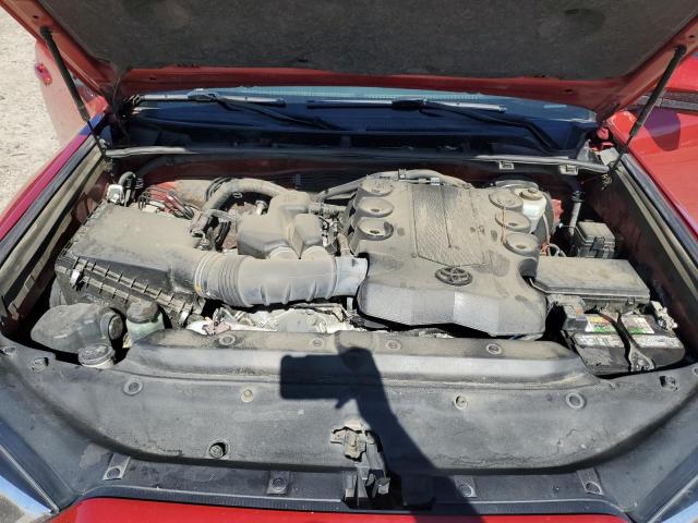 JTEFU5JR3M5244416 - 2021 TOYOTA 4RUNNER SR5 წითელი ფოტო 12