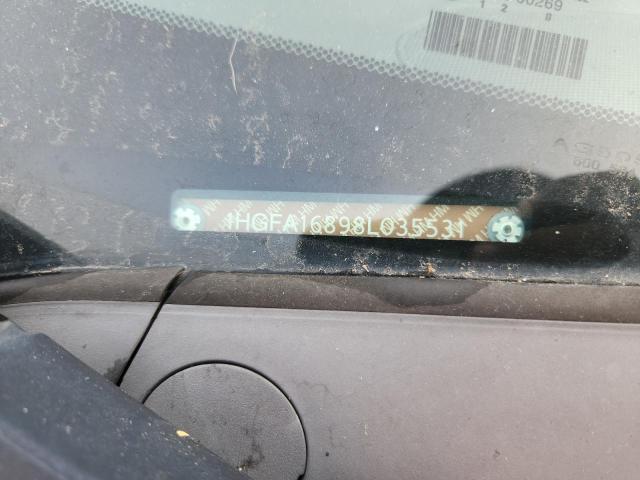 1HGFA16898L035531 - 2008 HONDA CIVIC EX BLUE photo 12