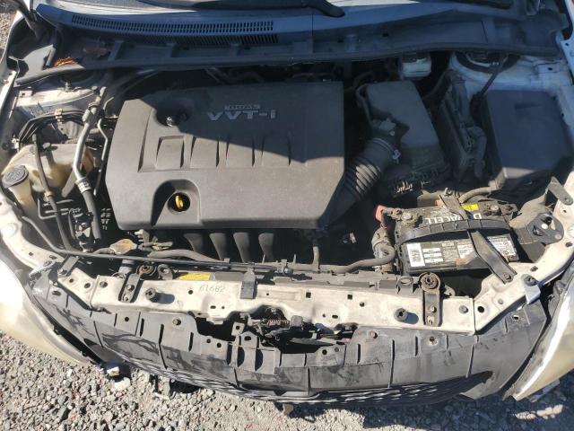 2T1BU4EE0AC338272 - 2010 TOYOTA COROLLA BASE WHITE photo 11