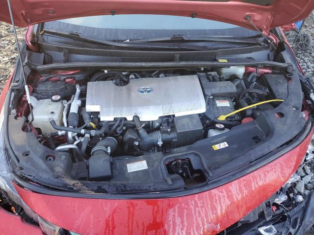 JTDKARFP3H3006352 - 2017 TOYOTA PRIUS PRIM Czerwony zdjęcie 11