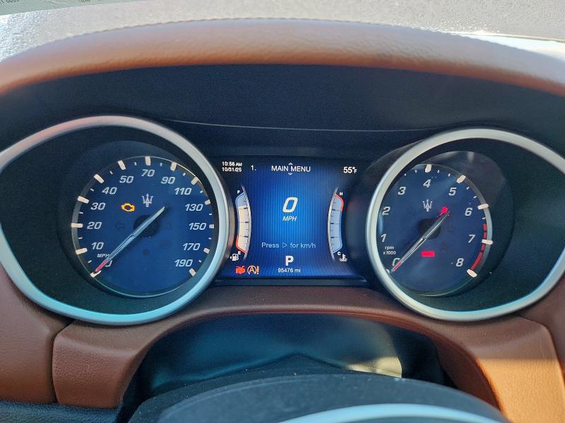 ZAM57RTA4G1167116 - 2016 MASERATI GHIBLI S BLACK photo 9