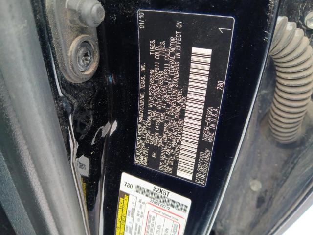 5TFUY5F18AX128180 - 2010 TOYOTA TUNDRA DOUBLE CAB SR5 BLACK photo 12