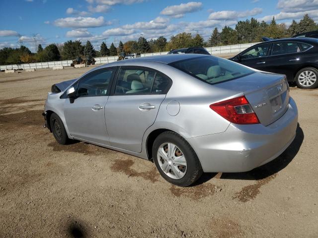 19XFB2F5XCE012848 - 2012 HONDA CIVIC LX SILVER photo 2