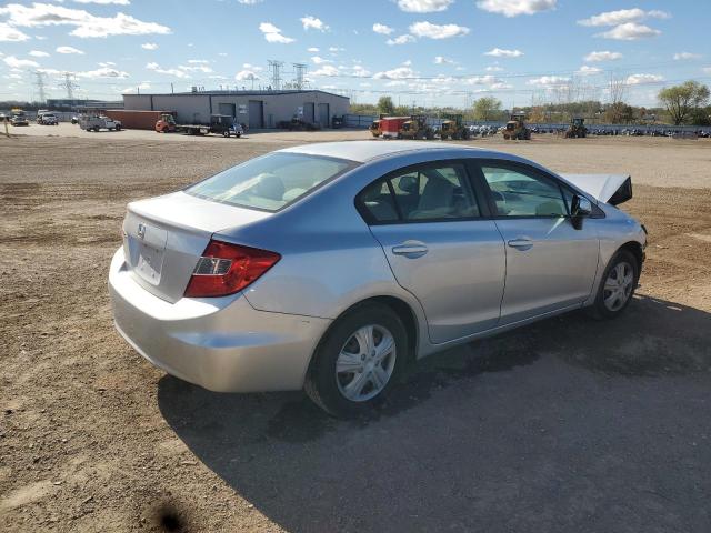 19XFB2F5XCE012848 - 2012 HONDA CIVIC LX SILVER photo 3