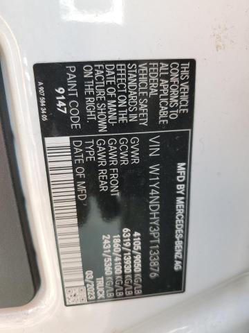 W1Y4NDHY3PT133876 - 2023 MERCEDES-BENZ SPRINTER 2500 WHITE photo 13