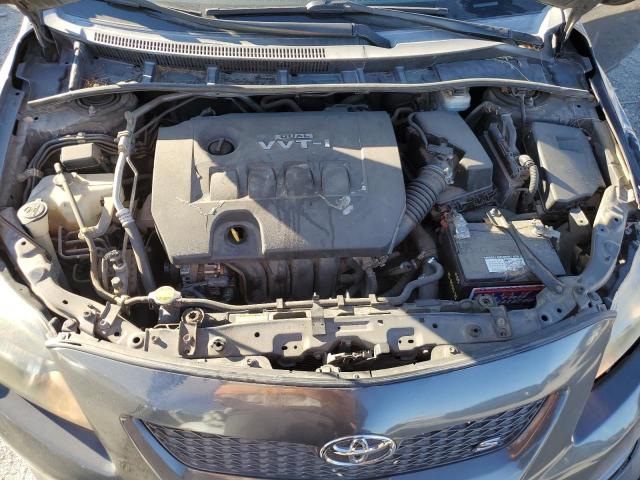 1NXBU4EEXAZ226142 - 2010 TOYOTA COROLLA BASE GRAY photo 11