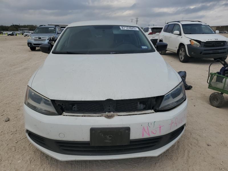 3VW1K7AJ5EM276867 - 2014 VOLKSWAGEN JETTA BASE WHITE photo 5