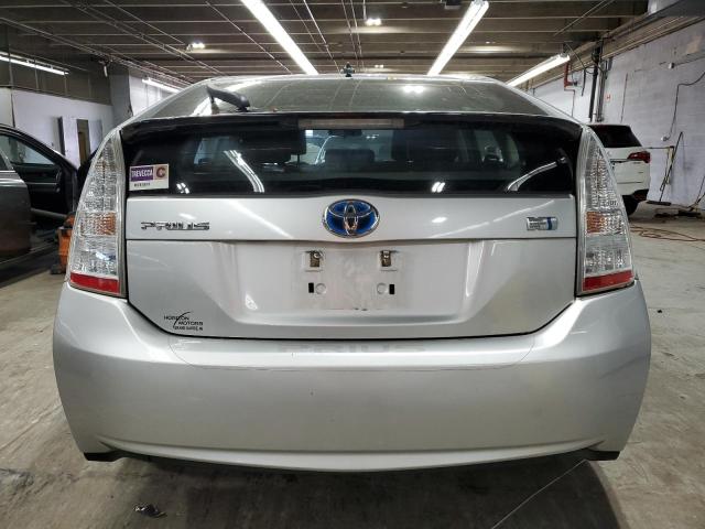 JTDKN3DU7B5360218 - 2011 TOYOTA PRIUS SILVER photo 6