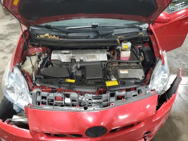 JTDKN3DU7A1304625 - 2010 TOYOTA PRIUS RED photo 11