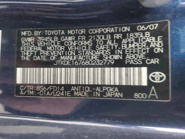 JTKDE167680232779 - 2008 TOYOTA SCION TC 蓝色 照片 12