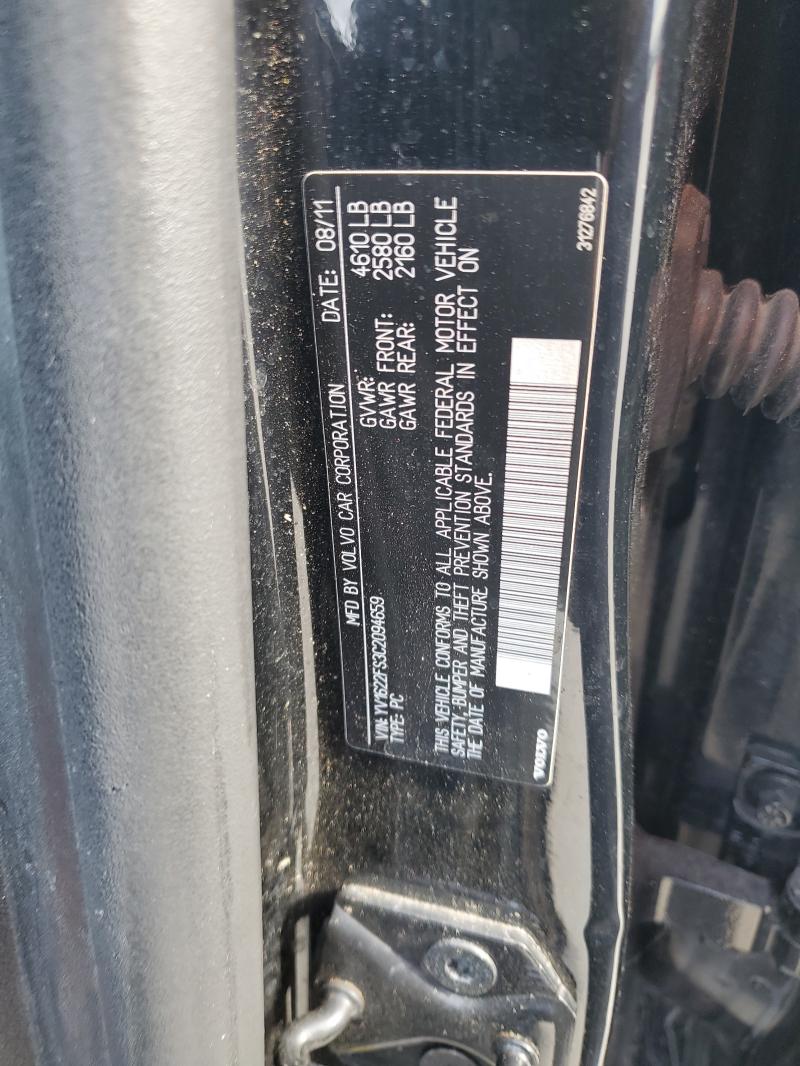 YV1622FS3C2094659 - 2012 VOLVO S60 T5 黑色 照片 12