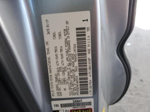 5TFSX5EN9KX065915 - 2019 TOYOTA TACOMA ACCESS CAB Silber Foto 12