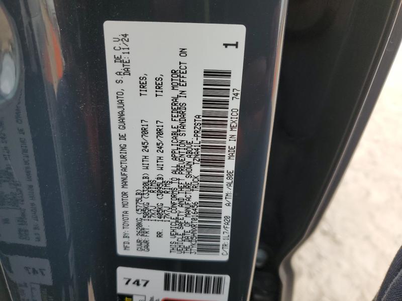 3TYKD5HNXRT016456 - 2024 TOYOTA TACOMA DOUBLE CAB CHARCOAL photo 13