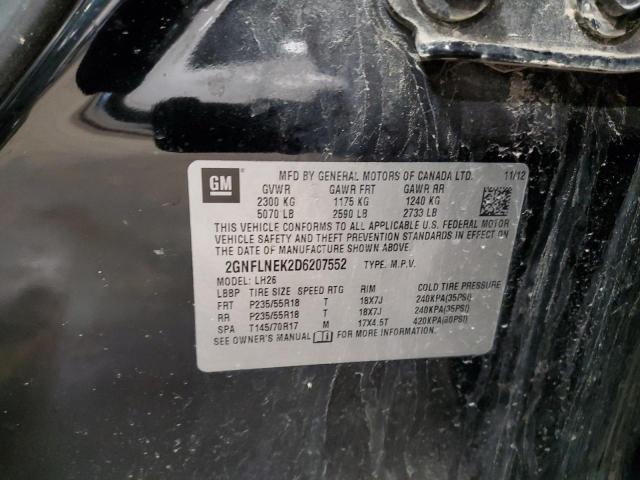 2GNFLNEK2D6207552 - 2013 CHEVROLET EQUINOX LT 黑色 照片 13