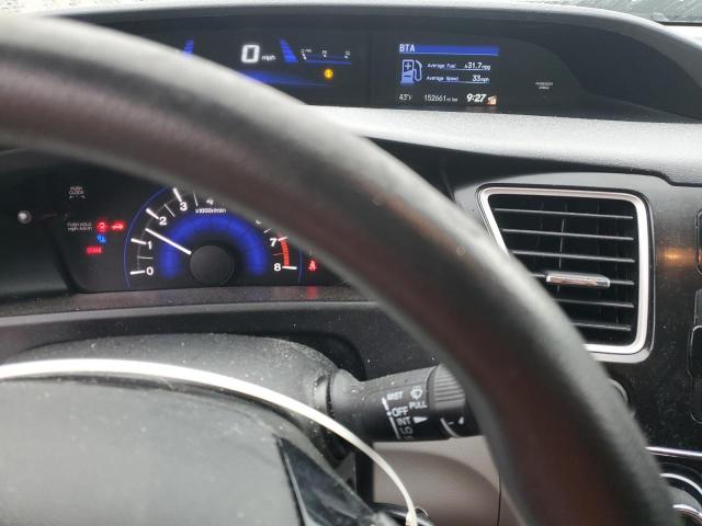 19XFB2F80DE212956 - 2013 HONDA CIVIC EX BLACK photo 9