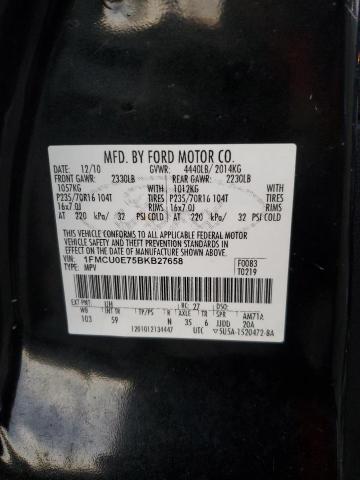 1FMCU0E75BKB27658 - 2011 FORD ESCAPE LIMITED 黑色 照片 13