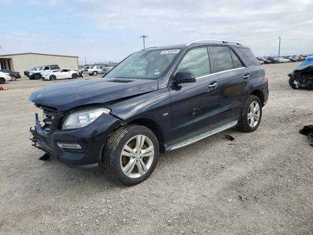 4JGDA5HB9CA065800 - 2012 MERCEDES-BENZ ML 350 4MATIC BLUE photo 1