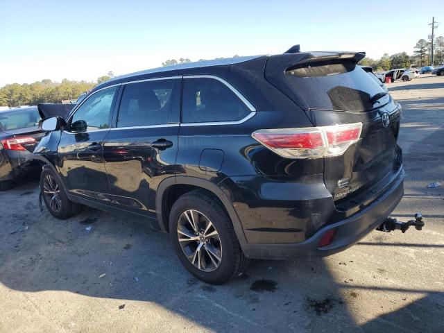 5TDKKRFH6GS133521 - 2016 TOYOTA HIGHLANDER XLE BLACK photo 2