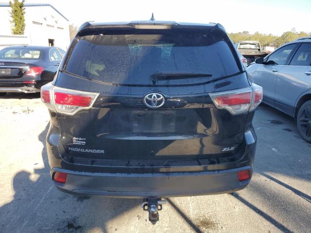 5TDKKRFH6GS133521 - 2016 TOYOTA HIGHLANDER XLE BLACK photo 6
