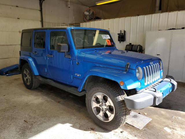 1C4BJWEG1GL172108 - 2016 JEEP WRANGLER U SAHARA BLUE photo 4