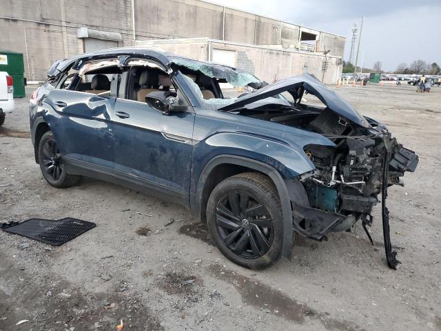 1V2WC2CA8MC240482 - 2021 VOLKSWAGEN ATLAS CROS SE BLUE photo 4