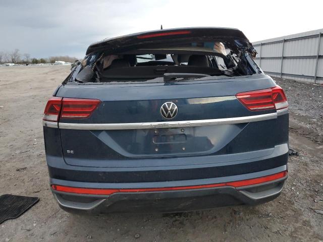 1V2WC2CA8MC240482 - 2021 VOLKSWAGEN ATLAS CROS SE BLUE photo 6