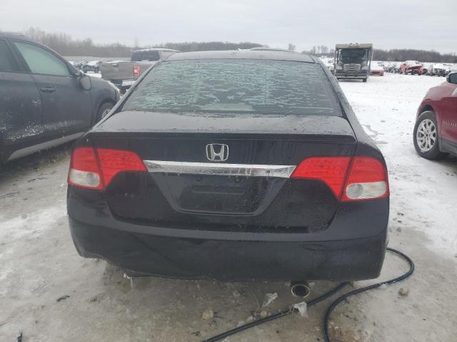 19XFA16609E005602 - 2009 HONDA CIVIC LX-S BLACK photo 6