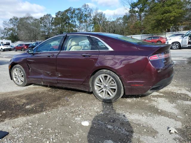 3LN6L2G90DR827080 - 2013 LINCOLN MKZ BURGUNDY photo 2