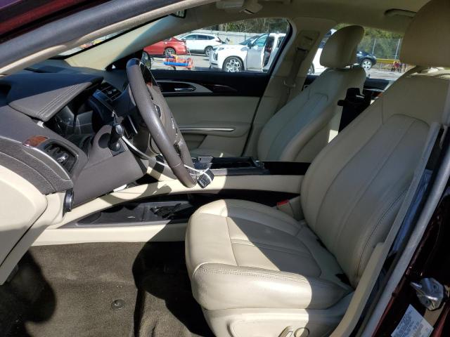 3LN6L2G90DR827080 - 2013 LINCOLN MKZ BURGUNDY photo 7