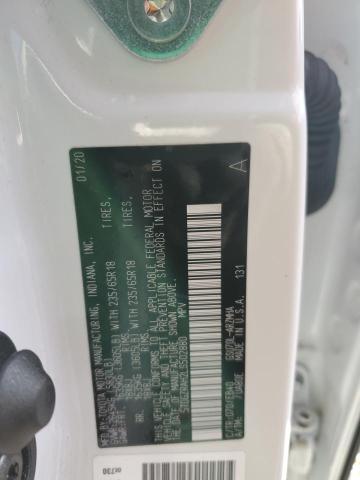 5TDGZRAH2LS502880 - 2020 TOYOTA HIGHLANDER XLE WHITE photo 13