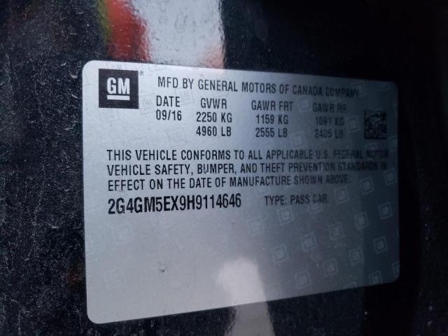 2G4GM5EX9H9114646 - 2017 BUICK REGAL 黑色 照片 12