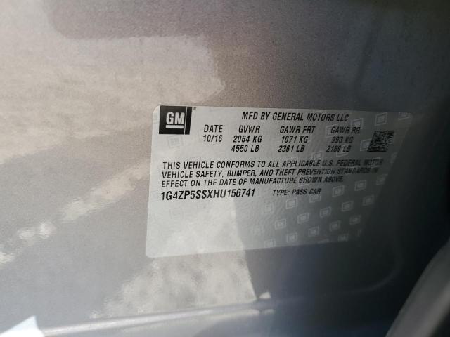 1G4ZP5SSXHU156741 - 2017 BUICK LACROSSE ESSENCE Bej foto 12