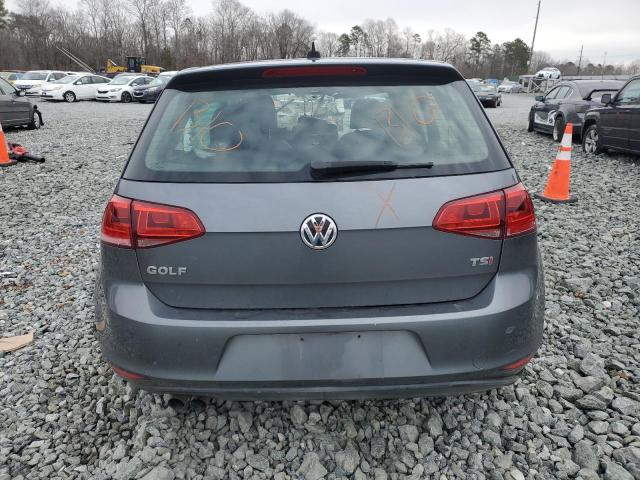 3VW217AU3FM019189 - 2015 VOLKSWAGEN GOLF GRAY photo 6