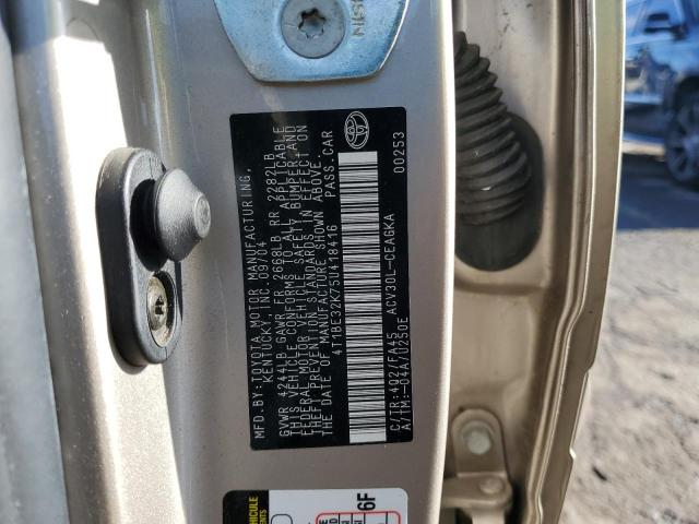 4T1BE32K75U418416 - 2005 TOYOTA CAMRY LE 棕色 照片 12