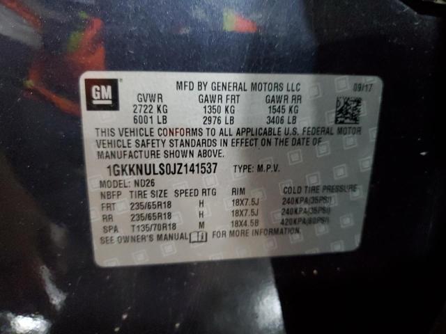 1GKKNULS0JZ141537 - 2018 GMC ACADIA SLT-1 蓝色 照片 13