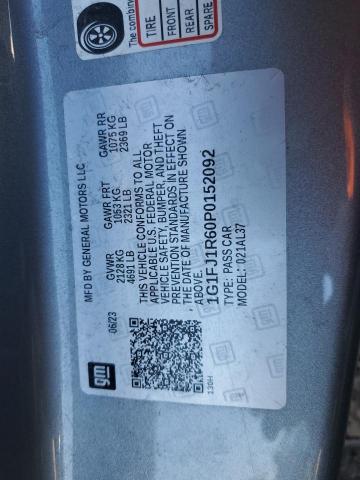 1G1FJ1R60P0152092 - 2023 CHEVROLET CAMARO ZL1 GRAY photo 12