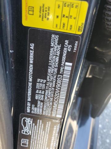 WBAVM5C52DVV90853 - 2013 BMW X1 XDRIVE35I BLACK photo 13