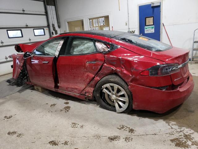 5YJSA1E20GF139109 - 2016 TESLA MODEL S RED photo 2