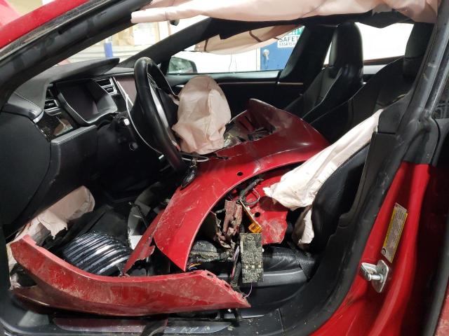 5YJSA1E20GF139109 - 2016 TESLA MODEL S RED photo 7