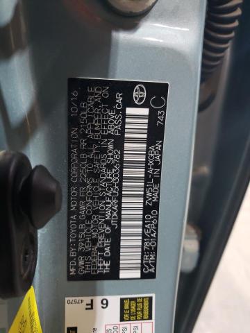 JTDKARFU5H3036782 - 2017 TOYOTA PRIUS TURQUOISE photo 13