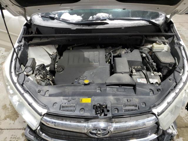5TDJKRFH1FS123201 - 2015 TOYOTA HIGHLANDER XLE 白色 照片 12