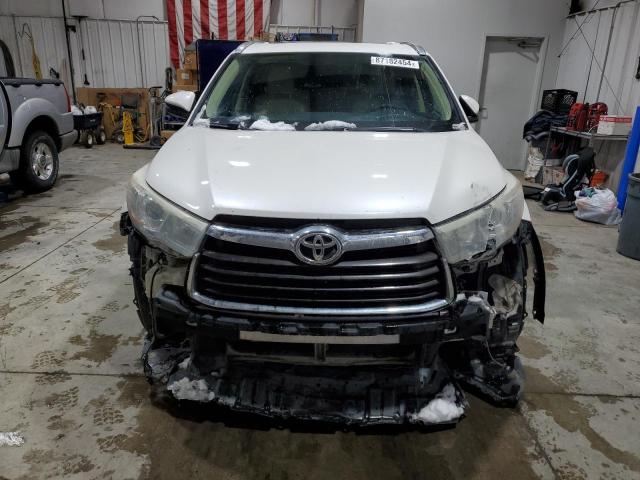 5TDJKRFH1FS123201 - 2015 TOYOTA HIGHLANDER XLE 白色 照片 5