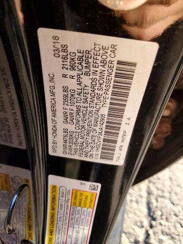 1HGCV1F34JA142905 - 2018 HONDA ACCORD SPORT Noir photo 12