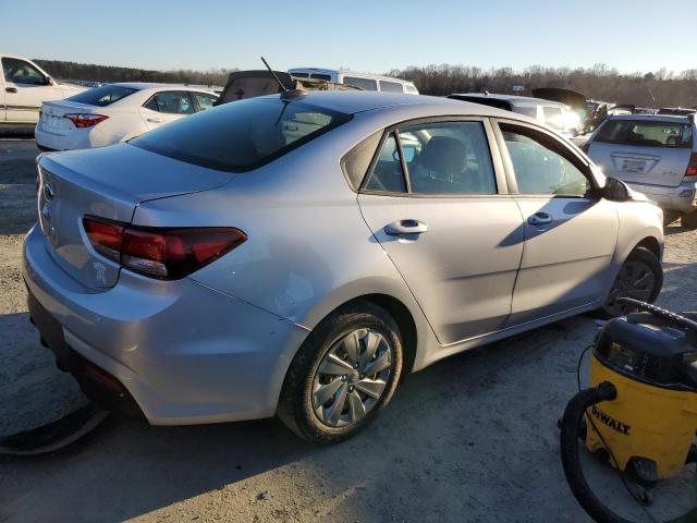 3KPA24AD4LE298796 - 2020 KIA RIO LX SILVER photo 3