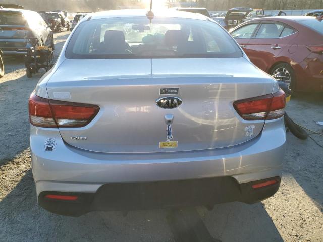 3KPA24AD4LE298796 - 2020 KIA RIO LX SILVER photo 6