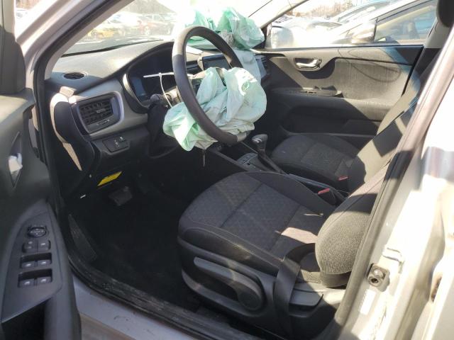 3KPA24AD4LE298796 - 2020 KIA RIO LX SILVER photo 7