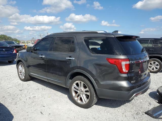 1FM5K7F85GGA32820 - 2016 FORD EXPLORER LIMITED GRAY photo 2