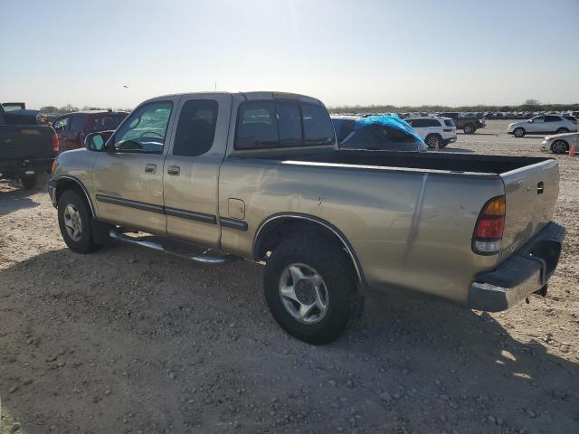5TBRN34162S294283 - 2002 TOYOTA TUNDRA ACCESS CAB SR5 BEIGE photo 2